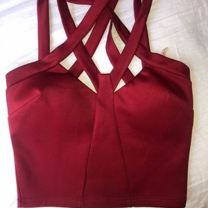 Red Crop Top